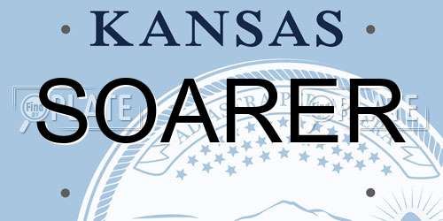 SOARER Kansas License Plate