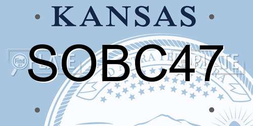 SOBC47 Kansas License Plate
