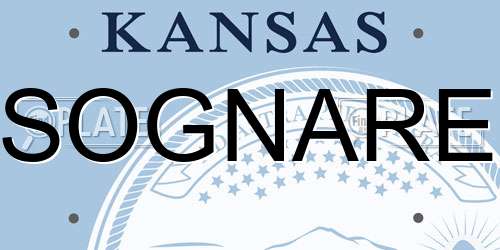 SOGNARE Kansas License Plate