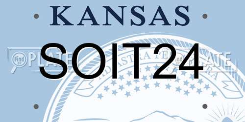 SOIT24 Kansas License Plate