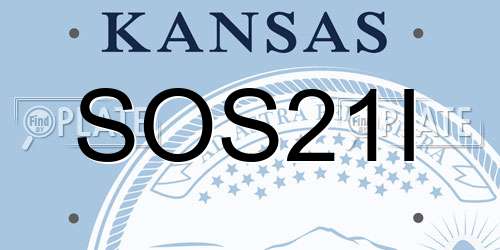 SOS21I Kansas License Plate