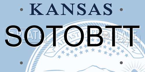 SOTOBTT Kansas License Plate