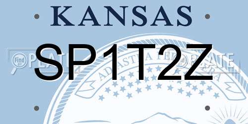 SP1T2Z Kansas License Plate
