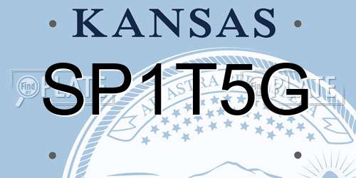 SP1T5G Kansas License Plate