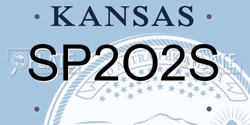 SP2O2S Kansas License Plate
