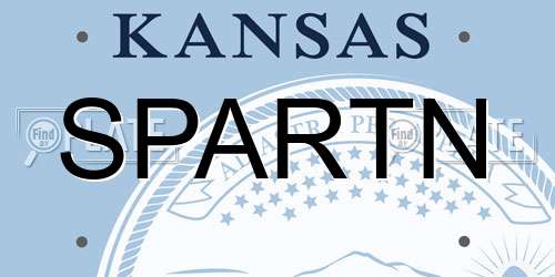 SPARTN Kansas License Plate