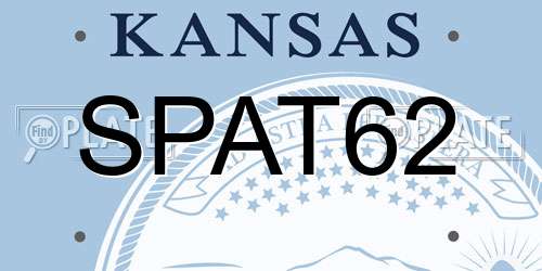 SPAT62 Kansas License Plate