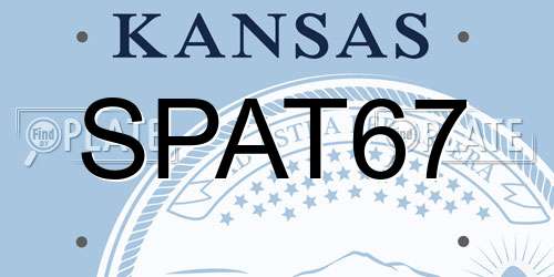 SPAT67 Kansas License Plate