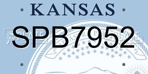 SPB7952 Kansas License Plate