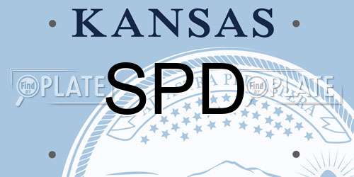 SPD Kansas License Plate