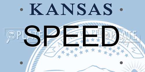 SPEED Kansas License Plate