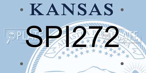 SPI272 Kansas License Plate
