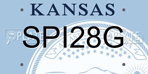 SPI28G Kansas License Plate