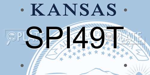 SPI49T Kansas License Plate