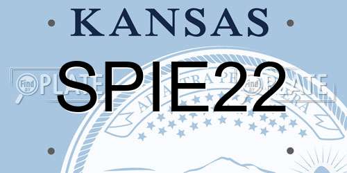 SPIE22 Kansas License Plate