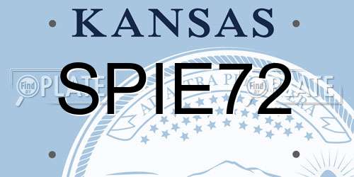 SPIE72 Kansas License Plate