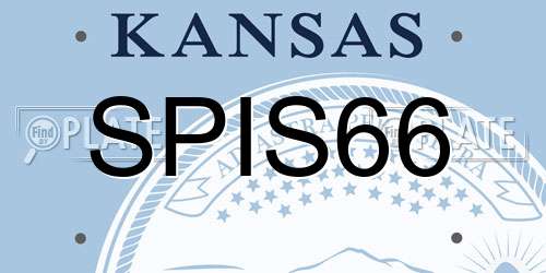 SPIS66 Kansas License Plate