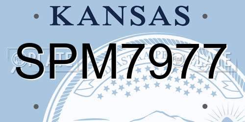 SPM7977 Kansas License Plate