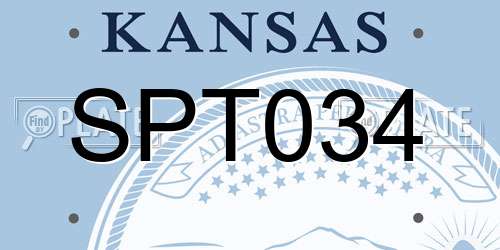 SPT034 Kansas License Plate