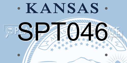 SPT046 Kansas License Plate