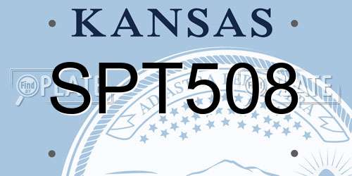 SPT508 Kansas License Plate