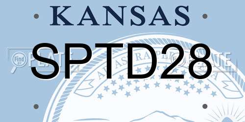 SPTD28 Kansas License Plate