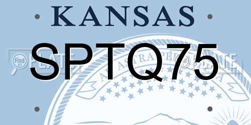 SPTQ75 Kansas License Plate
