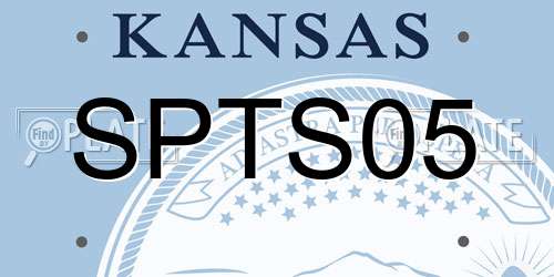 SPTS05 Kansas License Plate