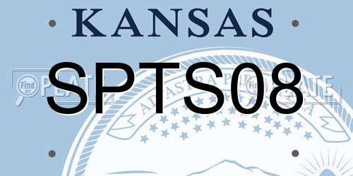 SPTS08 Kansas License Plate