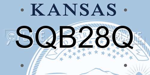 SQB28Q Kansas License Plate