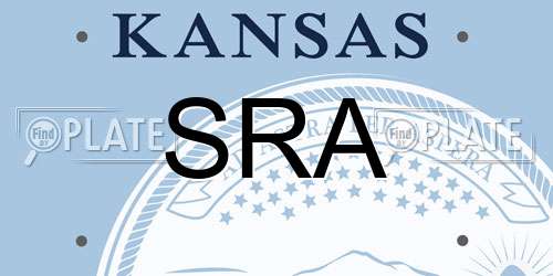 SRA Kansas License Plate
