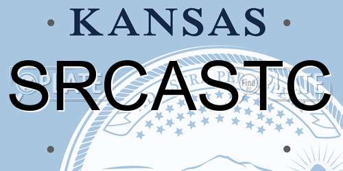 SRCASTC Kansas License Plate