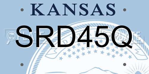 SRD45Q Kansas License Plate