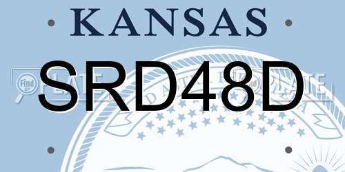 SRD48D Kansas License Plate