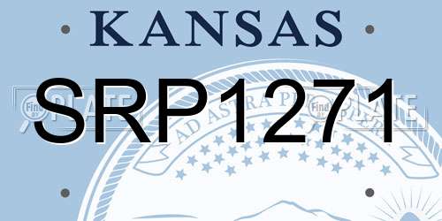 SRP1271 Kansas License Plate