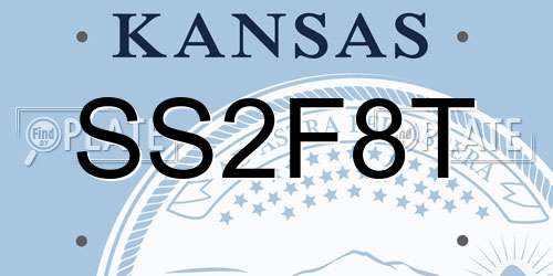 SS2F8T Kansas License Plate
