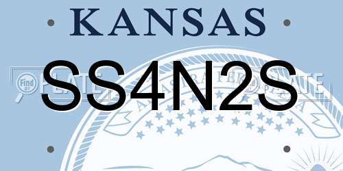 SS4N2S Kansas License Plate