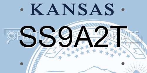 SS9A2T Kansas License Plate