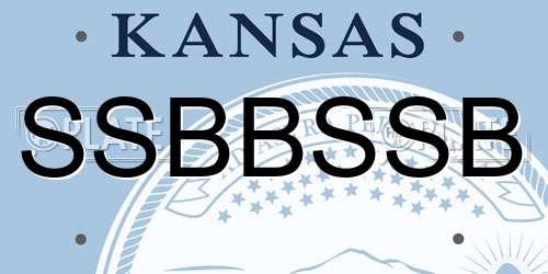 SSBBSSB Kansas License Plate