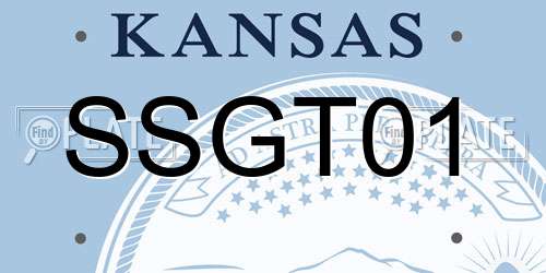 SSGT01 Kansas License Plate