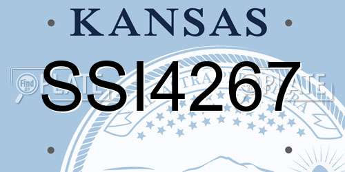 SSI4267 Kansas License Plate