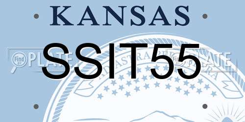 SSIT55 Kansas License Plate