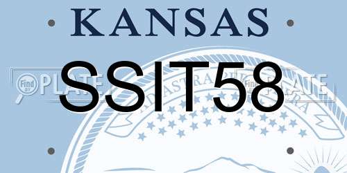 SSIT58 Kansas License Plate
