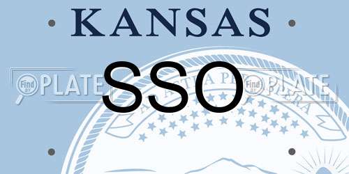 SSO Kansas License Plate
