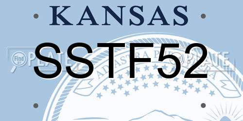 SSTF52 Kansas License Plate