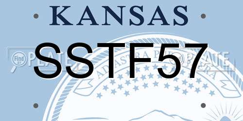 SSTF57 Kansas License Plate