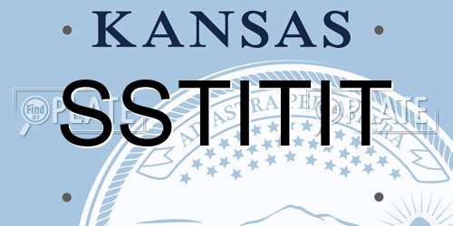 SSTITIT Kansas License Plate