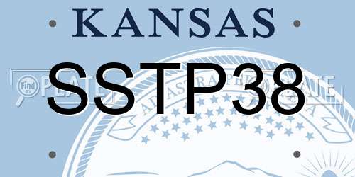 SSTP38 Kansas License Plate