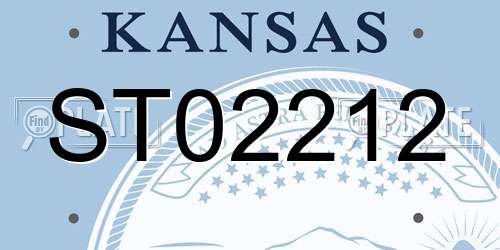 ST02212 Kansas License Plate