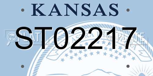 ST02217 Kansas License Plate
